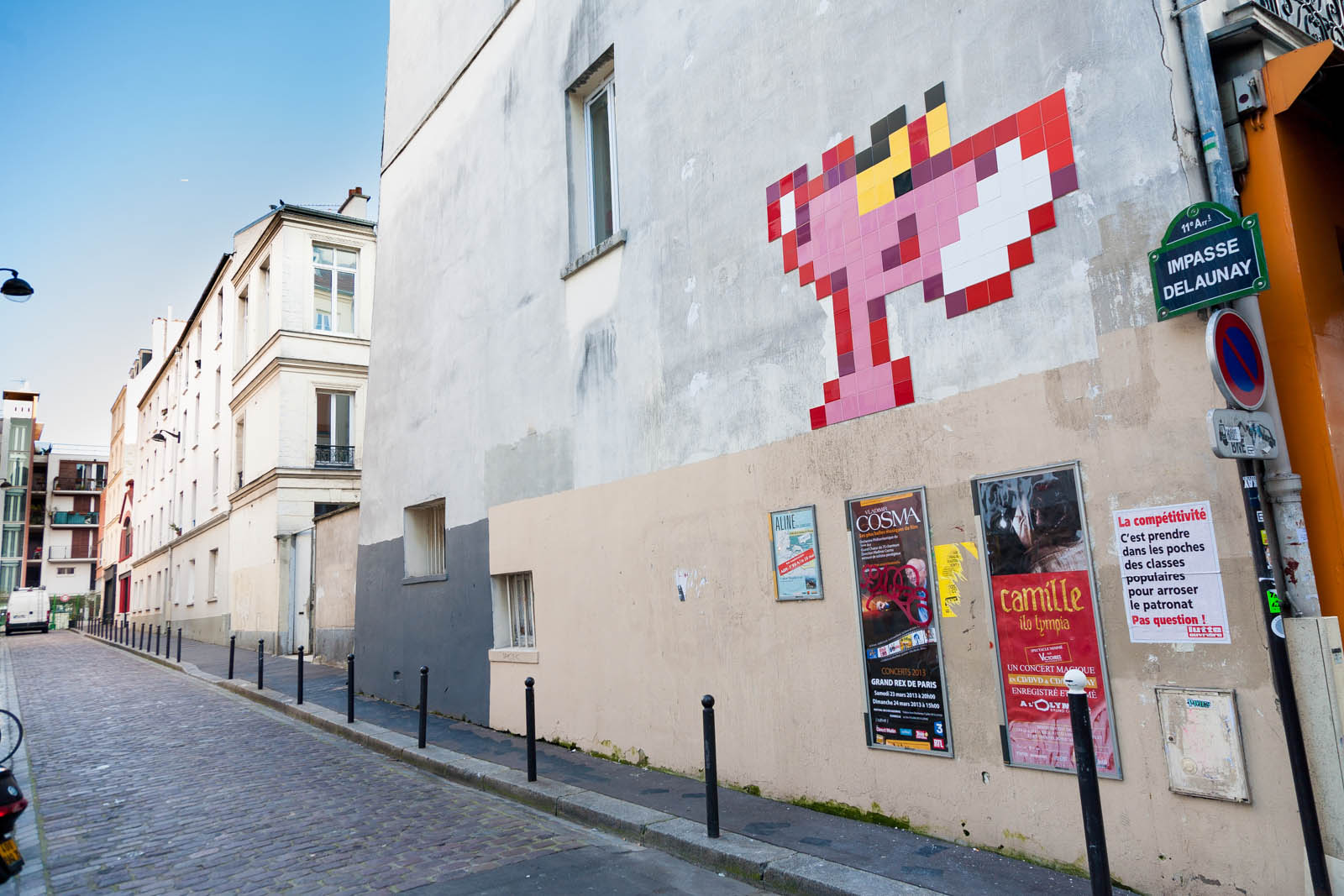 Pink panther by Invader - Février 2013