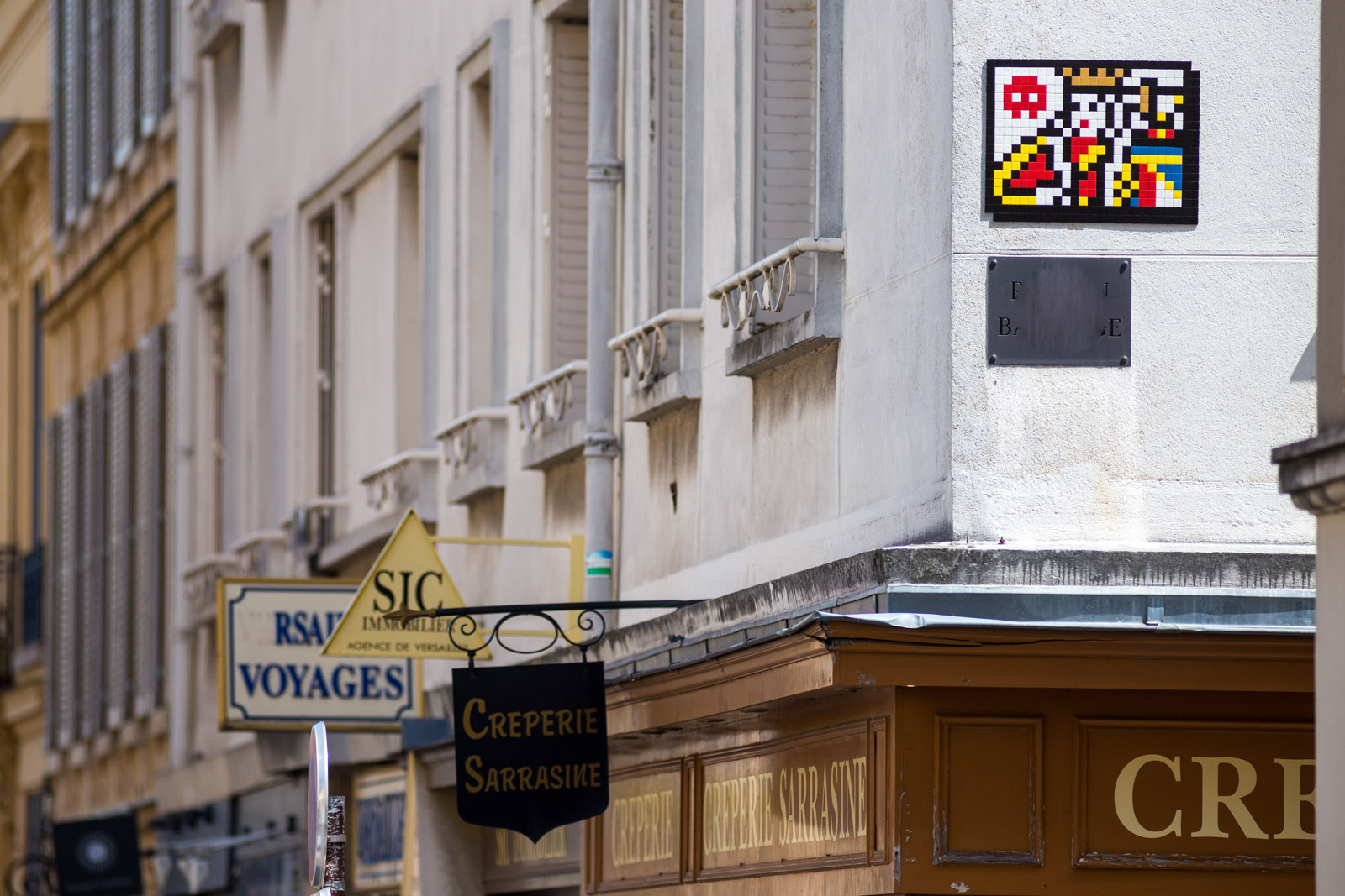 Invader à Versailles- Juillet 2017