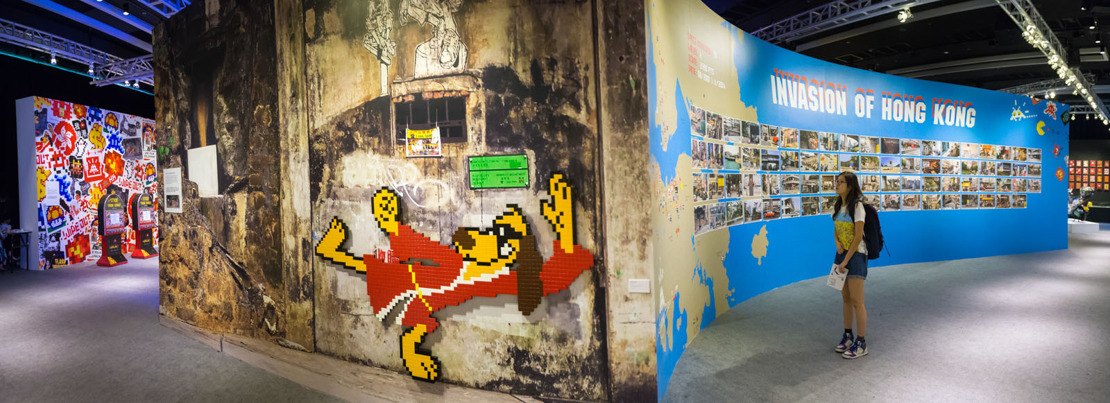 Wipe out, expo d'Invader à Hong Kong - Mai 2015