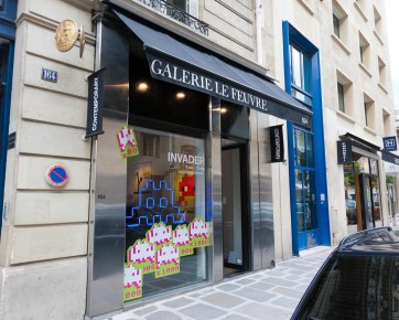 Invader 1000 - Galerie Le Feuvre - Parallèlement à l'expo de La Générale, Invader expose ses alias à la Galerie Le Feuvre, 164 rue du Faubourg Saint-Honoré 08è