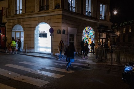 "4000" exposition de Space Invader à la galerie Over the Influence du 10 décembre 2022 au 22 janvier 2023