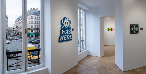 "4000" exposition de Space Invader à la galerie Over the Influence du 10 décembre 2022 au 22 janvier 2023