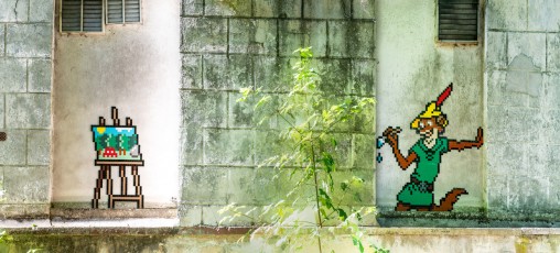 FTBL_16 - Robinvader, painter of Barbizon - Chemin de bornage - Barbizon (77) /// 50 pts