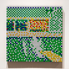 "Into the white cube" exposition de Invader à la galerie Over The Influence - Los Angeles - du 18 novembre au 22 décembre 2018