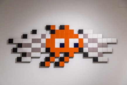 "Into the white cube" exposition de Invader à la galerie Over The Influence - Los Angeles - du 18 novembre au 22 décembre 2018