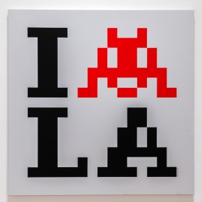 "Into the white cube" exposition de Invader à la galerie Over The Influence  - Los Angeles - du 18 novembre au 22 décembre 2018