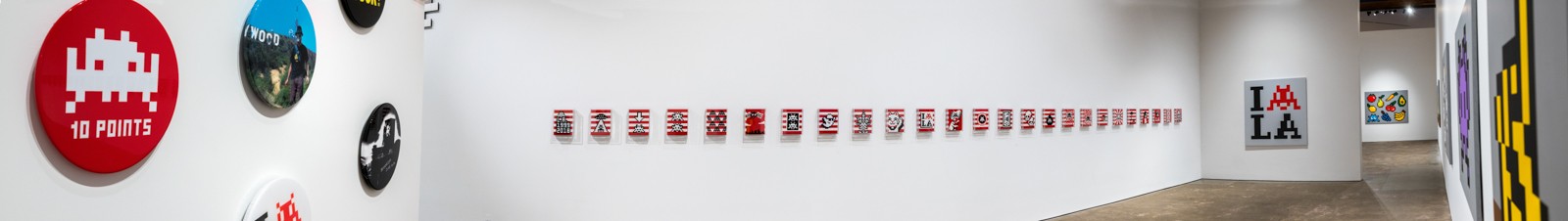 "Into the white cube" exposition de Invader à la galerie Over The Influence - Los Angeles - du 18 novembre au 22 décembre 2018
