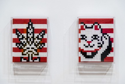 "Into the white cube" exposition de Invader à la galerie Over The Influence - Los Angeles - du 18 novembre au 22 décembre 2018
