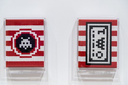 "Into the white cube" exposition de Invader à la galerie Over The Influence - Los Angeles - du 18 novembre au 22 décembre 2018