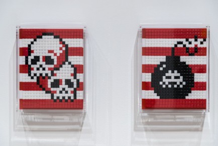 "Into the white cube" exposition de Invader à la galerie Over The Influence - Los Angeles - du 18 novembre au 22 décembre 2018