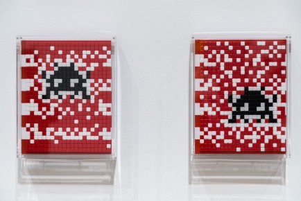 "Into the white cube" exposition de Invader à la galerie Over The Influence  - Los Angeles - du 18 novembre au 22 décembre 2018