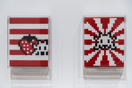 "Into the white cube" exposition de Invader à la galerie Over The Influence - Los Angeles - du 18 novembre au 22 décembre 2018