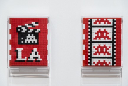 "Into the white cube" exposition de Invader à la galerie Over The Influence - Los Angeles - du 18 novembre au 22 décembre 2018