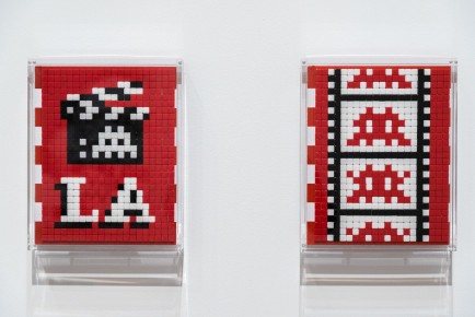 "Into the white cube" exposition de Invader à la galerie Over The Influence  - Los Angeles - du 18 novembre au 22 décembre 2018