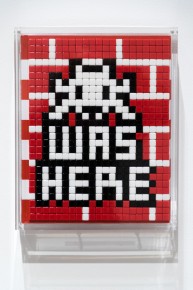 "Into the white cube" exposition de Invader à la galerie Over The Influence - Los Angeles - du 18 novembre au 22 décembre 2018