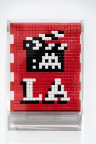 "Into the white cube" exposition de Invader à la galerie Over The Influence  - Los Angeles - du 18 novembre au 22 décembre 2018