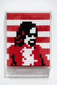 "Into the white cube" exposition de Invader à la galerie Over The Influence - Los Angeles - du 18 novembre au 22 décembre 2018