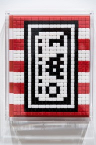 "Into the white cube" exposition de Invader à la galerie Over The Influence - Los Angeles - du 18 novembre au 22 décembre 2018