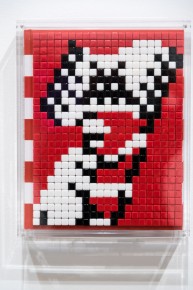 "Into the white cube" exposition de Invader à la galerie Over The Influence - Los Angeles - du 18 novembre au 22 décembre 2018