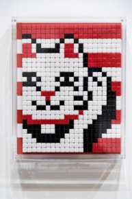 "Into the white cube" exposition de Invader à la galerie Over The Influence - Los Angeles - du 18 novembre au 22 décembre 2018