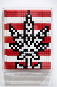 "Into the white cube" exposition de Invader à la galerie Over The Influence - Los Angeles - du 18 novembre au 22 décembre 2018