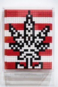 "Into the white cube" exposition de Invader à la galerie Over The Influence  - Los Angeles - du 18 novembre au 22 décembre 2018