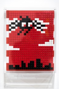 "Into the white cube" exposition de Invader à la galerie Over The Influence  - Los Angeles - du 18 novembre au 22 décembre 2018