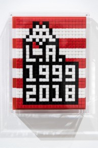 "Into the white cube" exposition de Invader à la galerie Over The Influence - Los Angeles - du 18 novembre au 22 décembre 2018