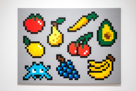 "Into the white cube" exposition de Invader à la galerie Over The Influence - Los Angeles - du 18 novembre au 22 décembre 2018