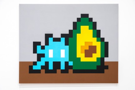 "Into the white cube" exposition de Invader à la galerie Over The Influence - Los Angeles - du 18 novembre au 22 décembre 2018