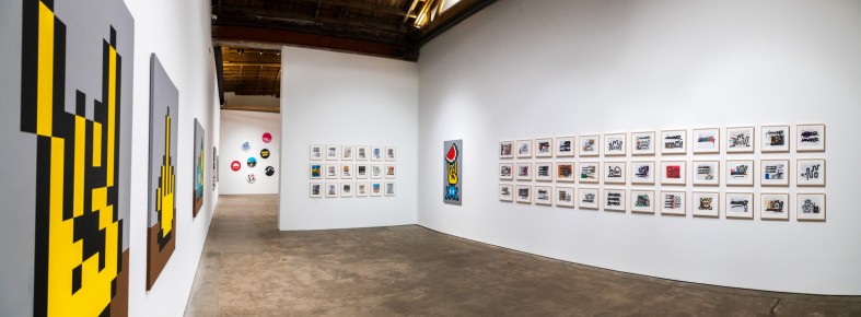 "Into the white cube" exposition de Invader à la galerie Over The Influence - Los Angeles - du 18 novembre au 22 décembre 2018