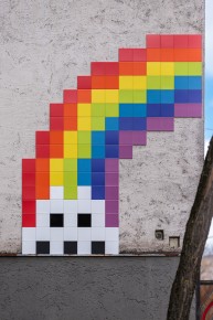 MUN_10 - Rainbow invader - Munich /// 50 pts