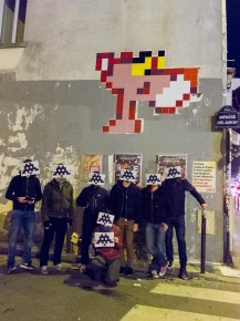 PA-1039 - La panthère rose - Quartier Léon Blum - Folie-Régnault 11è - Session de réactivation par la "Reactivation Team" après son vol la veille ou l'avant veille des attentats du 13 novembre 2015 /// 50 pts