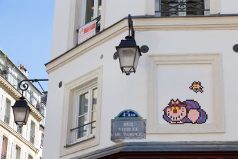 PA-1156 - Chafouin / Cheshire cat - Rue Vieille du Temple 04è