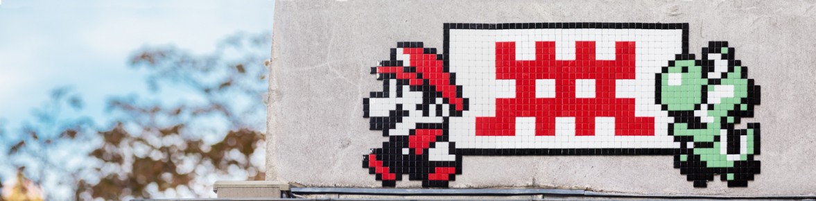 PA-1249 - Mario et Yoshi - Quartier Saint-Gervais 04è /// 40 pts