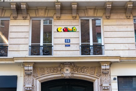 PA-1327 - Pac Man vegan - Quartier Porte Saint-Denis - Paradis 10è /// 30 pts