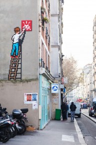 PA-1336 - Invader at work - Quartier Nation - Alexandre Dumas 11è /// 100 pts