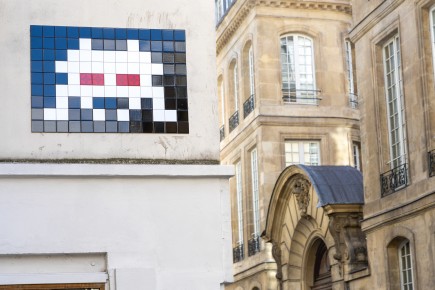 PA-1552 - Obey Invader - Quartier Rambuteau Francs-Bourgeois 03è /// 50 pts