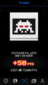 PA-1552 - Obey Invader - Quartier Rambuteau Francs-Bourgeois 03è /// 50 pts