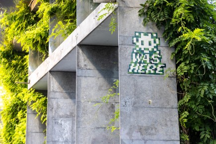 PA-1593 - Invader was here - Quartier Manin-Jaurès 19è /// 30 pts