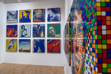 "Invader Rubikcubiste" exposition d'Invader au MIMA de Bruxelles du 24 juin 2022 au 8 janvier 2023