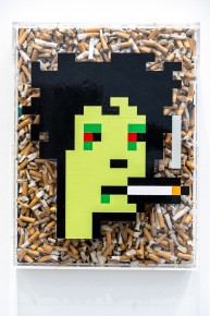 "Triple Trouble" exposition de Invader, Shepard Fairey et Damien Hirst à la Newport Street Gallery du 10 octobre 2025 au 29 mars 2026