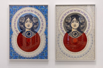 "Triple Trouble" exposition de Invader, Shepard Fairey et Damien Hirst à la Newport Street Gallery du 10 octobre 2025 au 29 mars 2026
