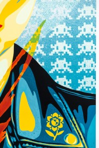 "Triple Trouble" exposition de Invader, Shepard Fairey et Damien Hirst à la Newport Street Gallery du 10 octobre 2025 au 29 mars 2026