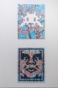 "Triple Trouble" exposition de Invader, Shepard Fairey et Damien Hirst à la Newport Street Gallery du 10 octobre 2025 au 29 mars 2026