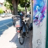 Pochoirs de C215 sur les murs de Vitry-sur-Seine