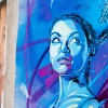 Pochoirs de C215 sur les murs de Vitry-sur-Seine