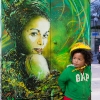 Pochoirs de C215 sur les murs de Paris