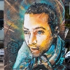 Pochoirs de C215 sur les murs de Paris