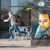 Pochoirs de C215 sur les murs de Paris